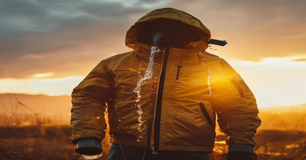 A jacket that harvests drinking water from the air